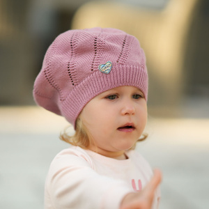 Girl's spring/ autumn beret ecru Hilda