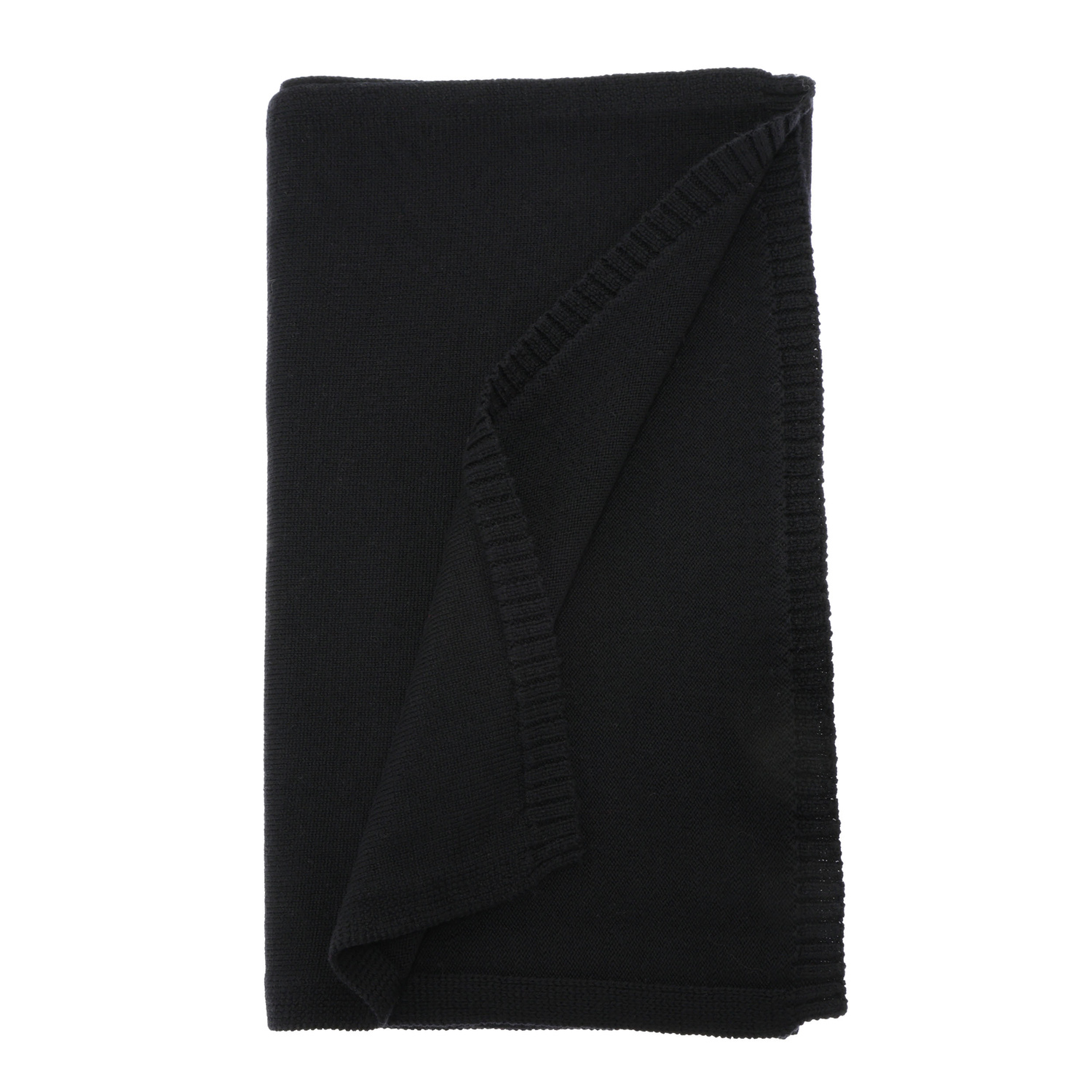 Woman's winter scarf, winter, black, 100% merino wool, Elonia