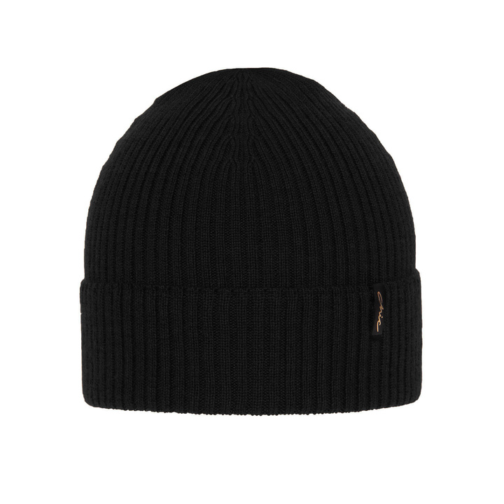 Megan Black Woman's Winter Hat - 100% Extra Fine Merino Wool