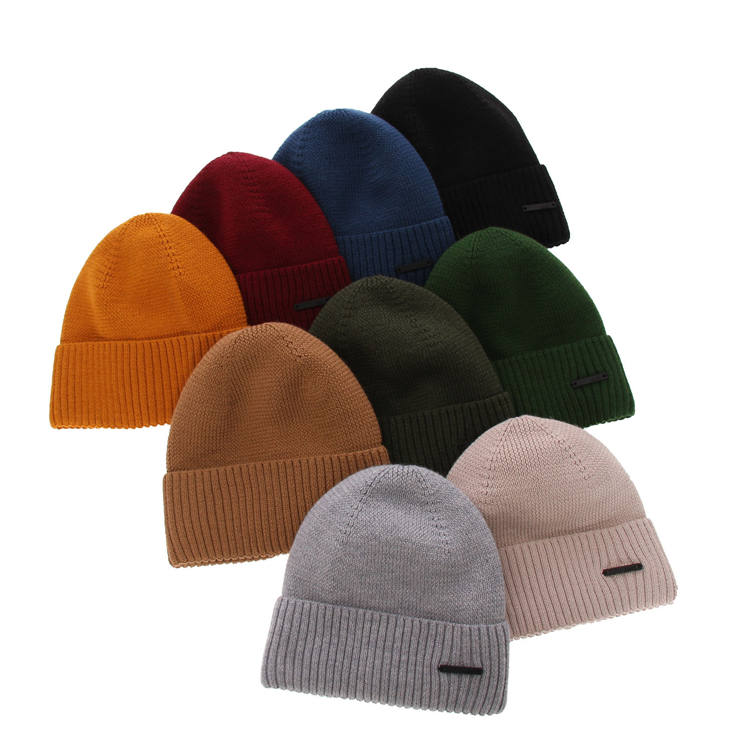 Men's winter hat navy blue merino wool Henk