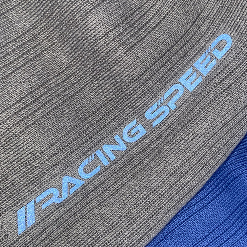 Children's autumn/ spring set: hat and tube scarf, with cotton, blue Kolorado