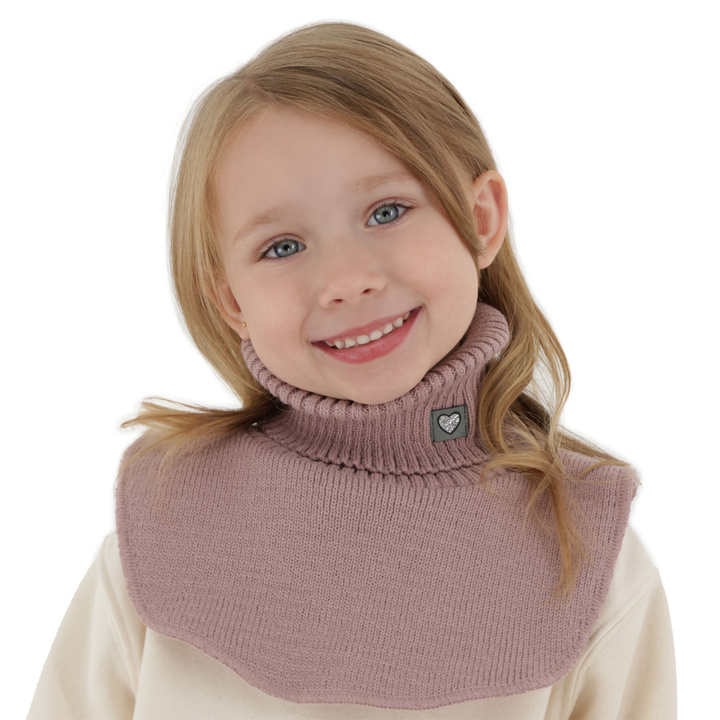 Girl's winter neckwarmer pink Rafa