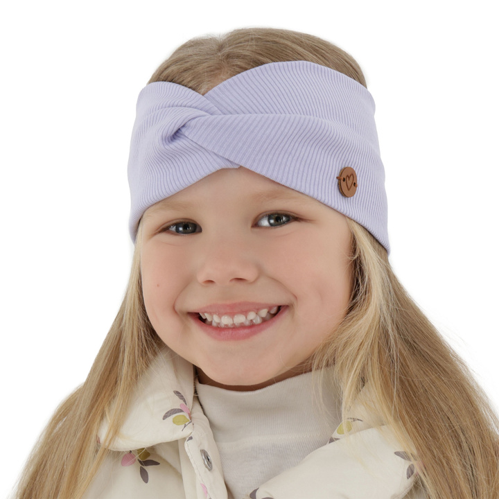 Girl's spring/ autumn headband cotton violet Kasjana