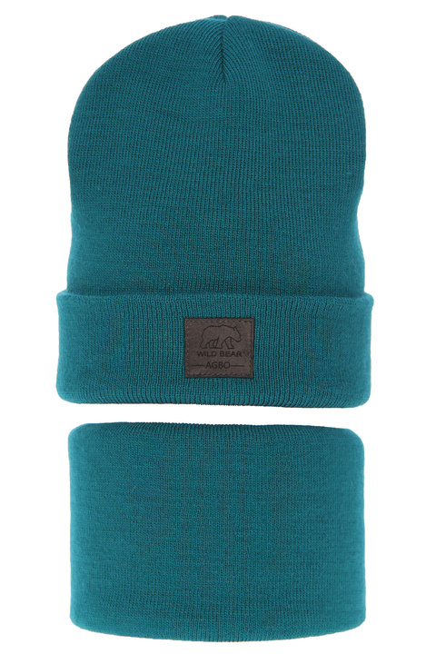 Winter set for girl: hat and tube Smerfetka