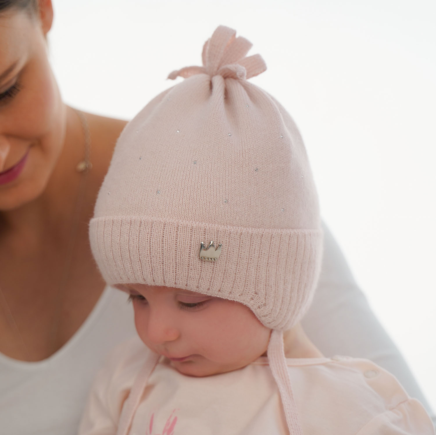 Girl's spring/ autumn hat orange Oliwka with ears