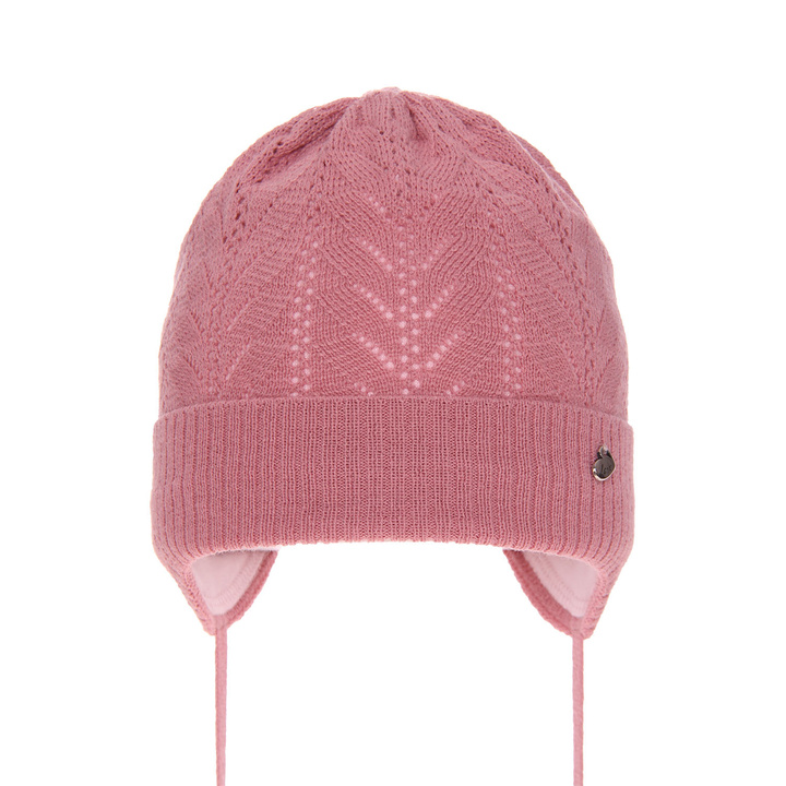 Girl's spring/ autumn hat pink Eliana with ears