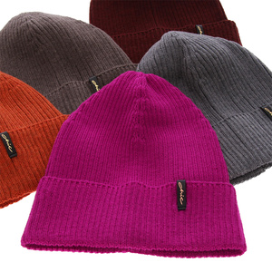 Megan's Beige Woman's Winter Hat: 100% Extra Fine Merino Wool