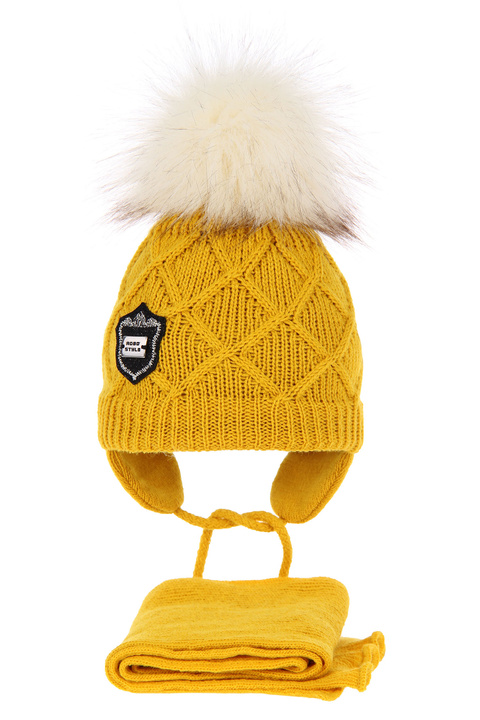 Winter set for girl: hat and tube scarf Anawa