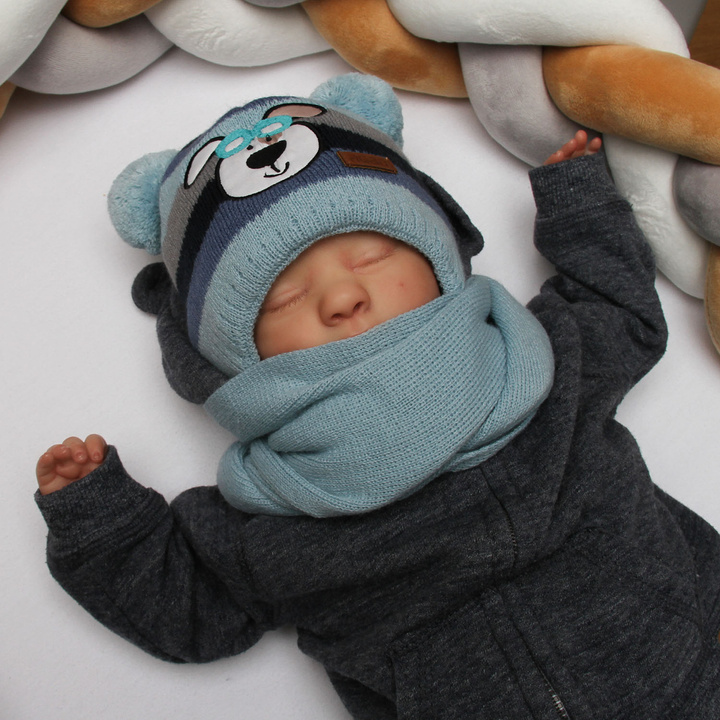 Boy's hat with scarf Arti