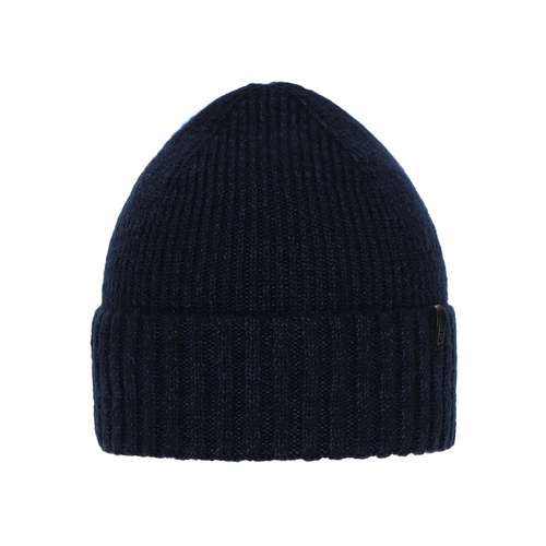 Men's winter hat navy blue merino wool Nori