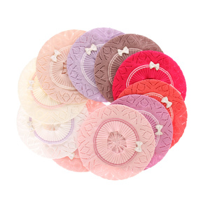Girl's spring/ autumn beret beige Bibi
