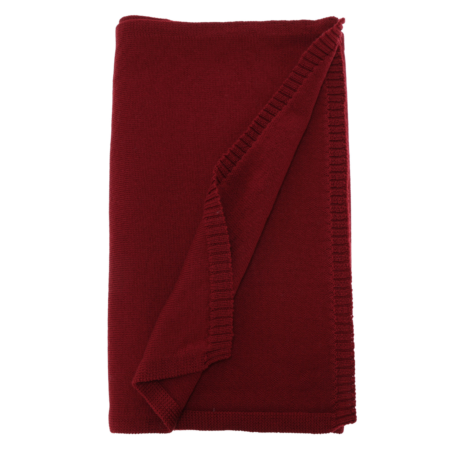 Woman's winter scarf, burgundy, 100% merino wool, Elonia