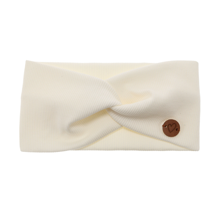 Girl's spring, autumn headband, cotton, ecru Kasjana