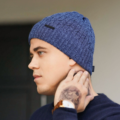 Men's winter hat grey Mishel