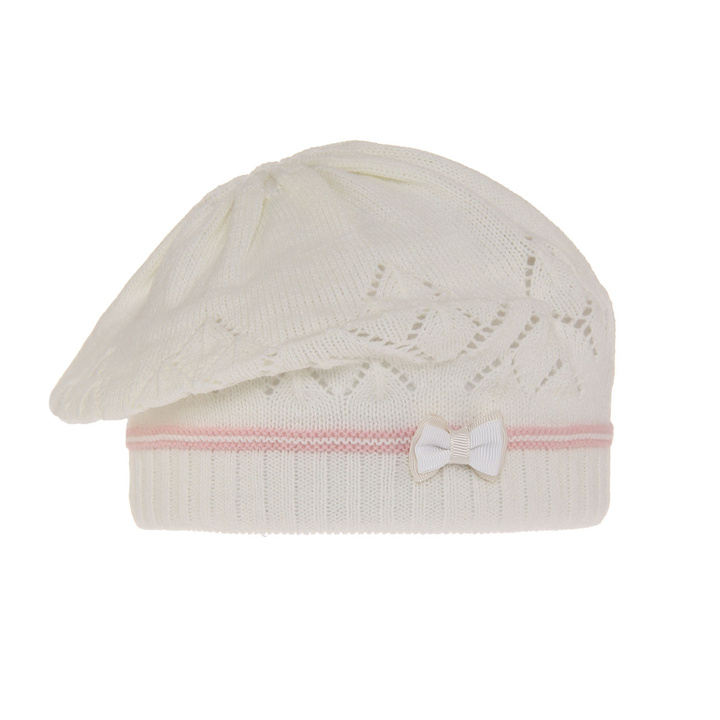 Girl's spring/ autumn beret ecru Bibi