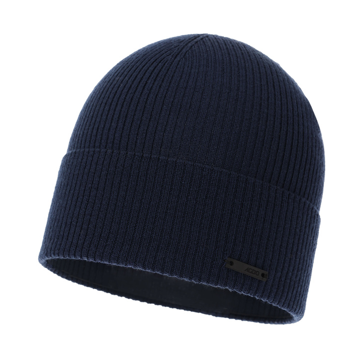 Men's spring, autumn hat navy blue 100% merino wool Fleur