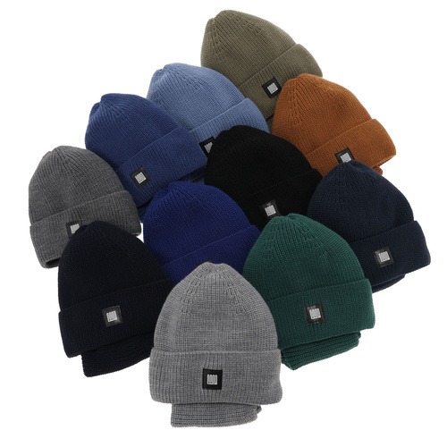 Boy's winter set: hat and tube scarf navy blue Amadeo