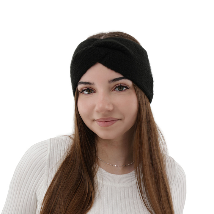 Woman's winter headband black Florence