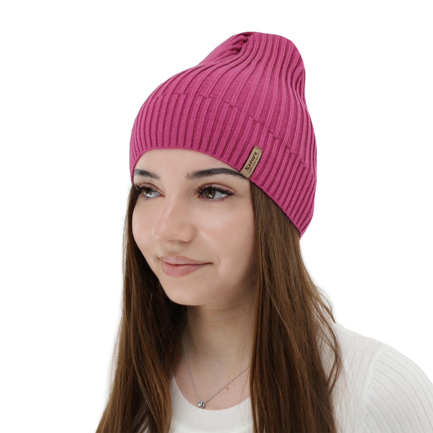 Woman's spring, autumn hat, with cotton, camel, Mirona