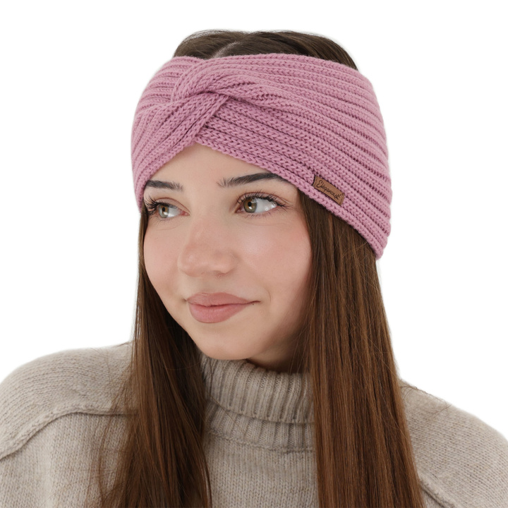 Woman's winter headband, heather, 100% merino wool, Veka