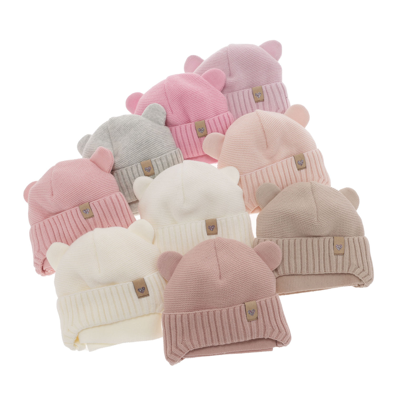 Girl's winter set: hat and scarf in violet Alice