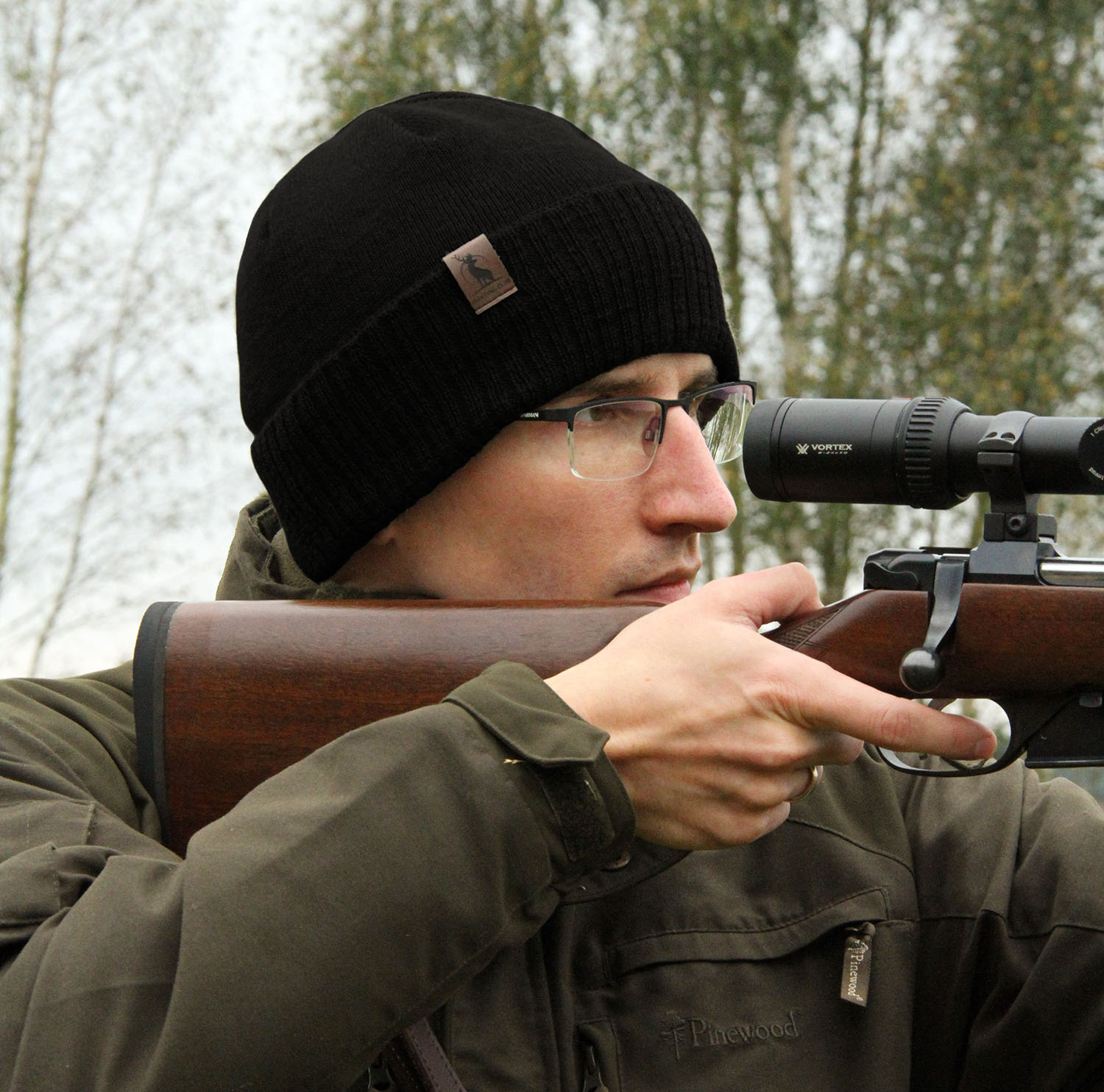 Men's winter hat - brown merino wool Hogan