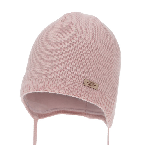 Girl's spring/ autumn hat, pink, with ears, Svenja