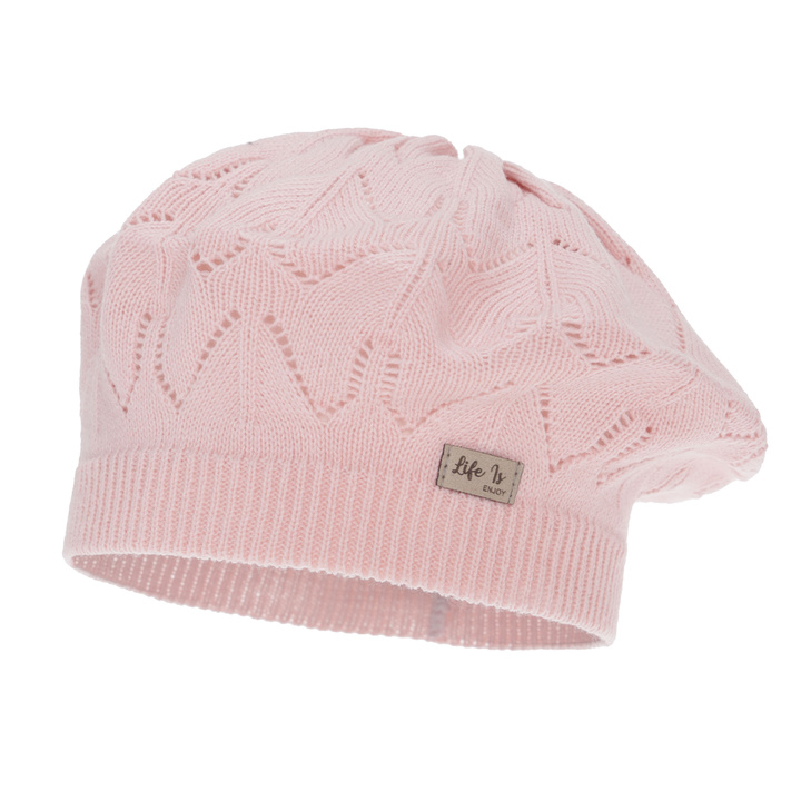 Girl's spring/ autumn beret, pink, Liveria