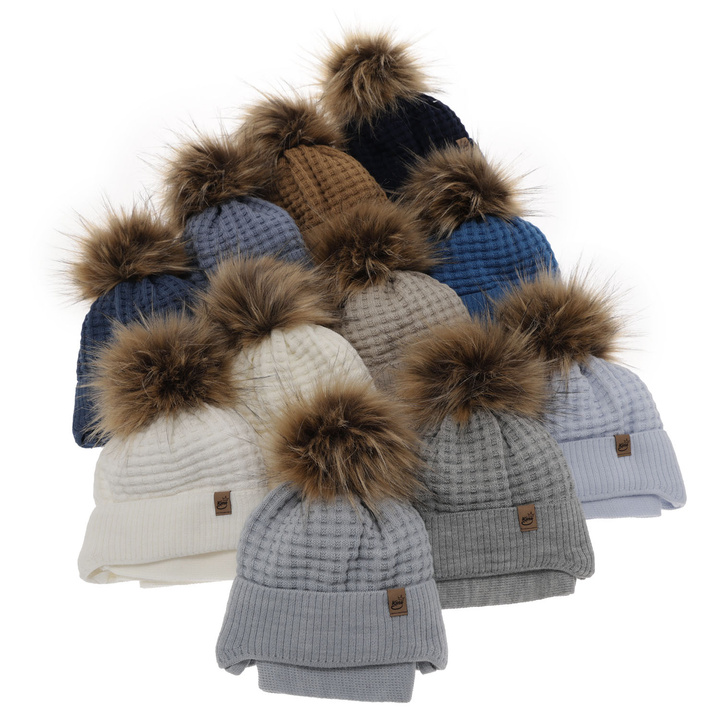Boy's winter set: hat and scarf camel Salem