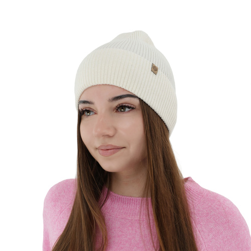 Woman's spring/ autumn hat, burgundy, merino wool with cashmere, Alineta