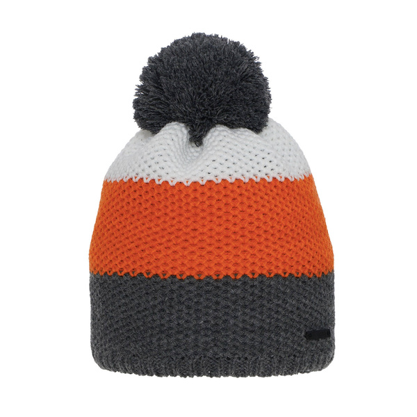 Boy's winter hat grey Rodeo with pompom