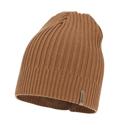 Woman's spring, autumn hat, with cotton, camel, Mirona