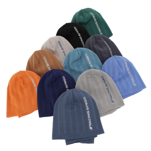 Children's autumn/ spring set: hat and tube scarf, with cotton, green Kolorado