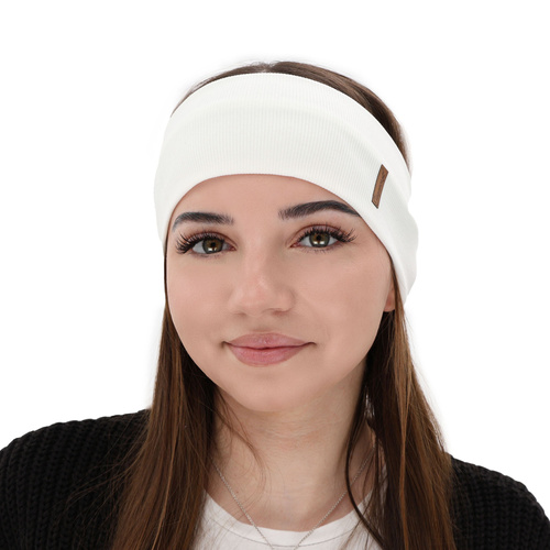 Women's spring/autumn headband beige cotton Sharon