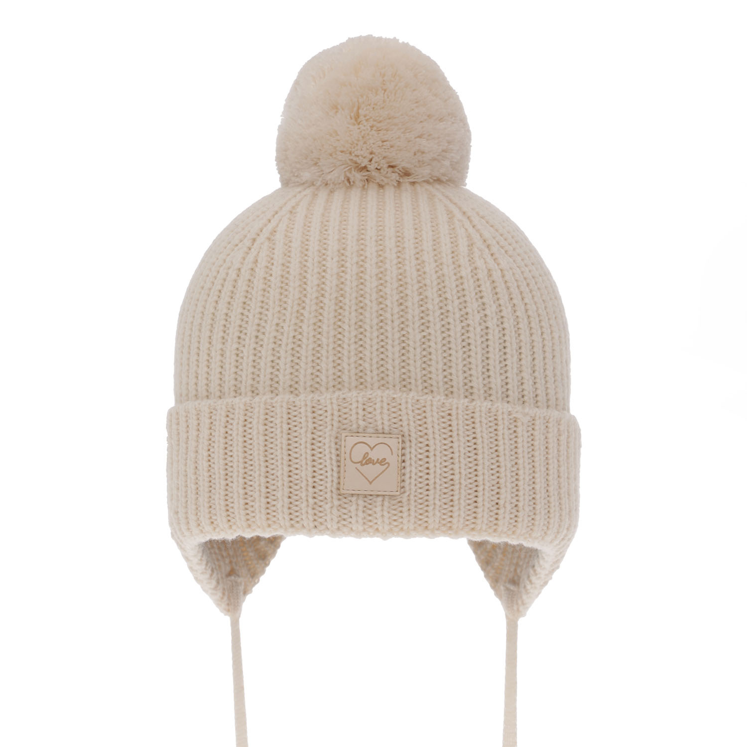 Girls' winter hat pink 100% extra fine merino wool, lined with wool fleece Hakkari