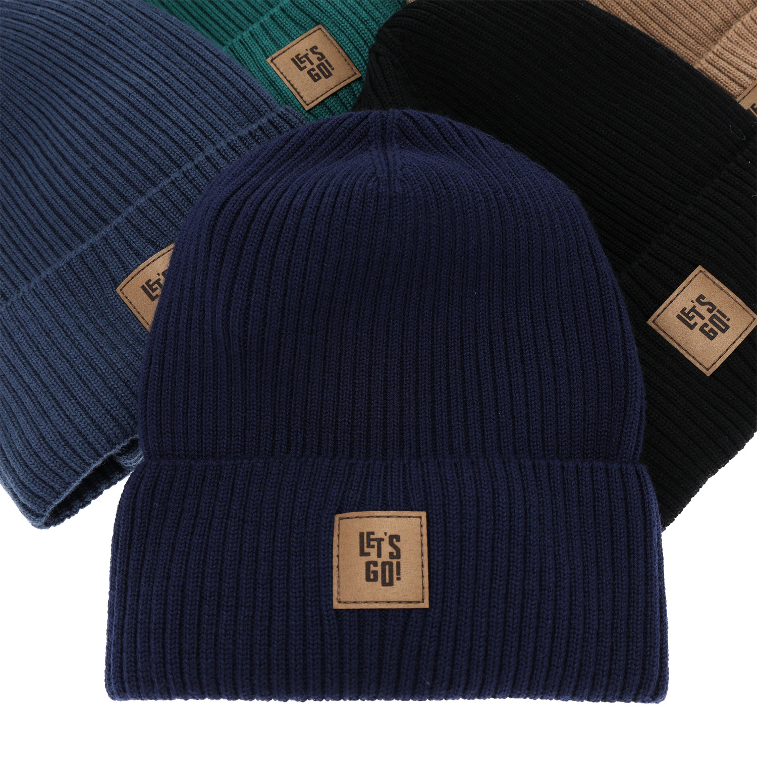 Boy's spring, autumn set: hat and tube scarf brown 100% merino wool Vanto