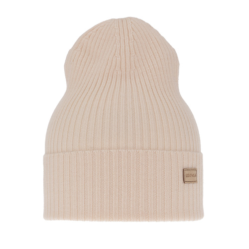 Woman's winter spring hat, light pink, 100% merino wool, Sophie