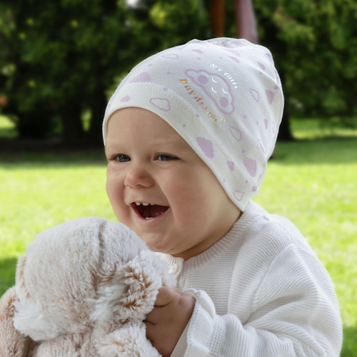 Girl's spring/ autumn hat white Klaudyna