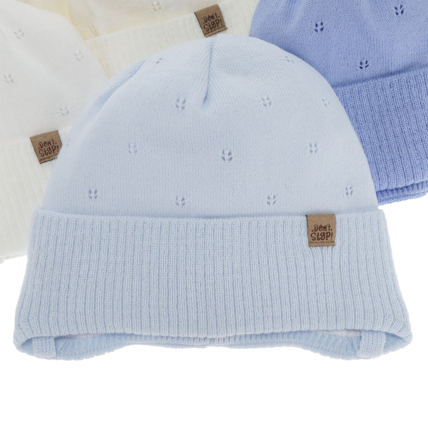 Boy's spring/autumn hat, blue, with ears, Leif