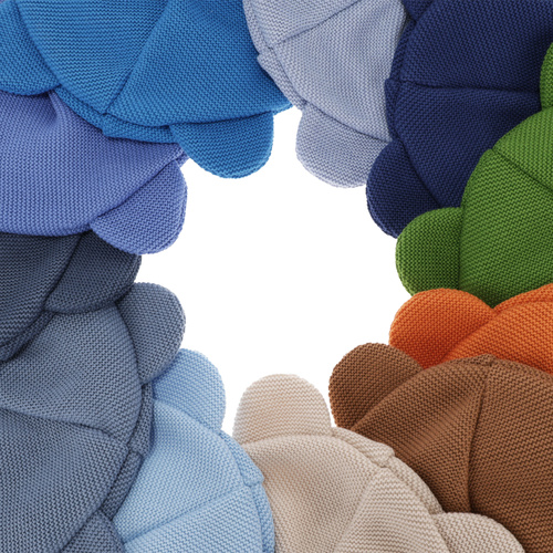 Children's autumn/ spring set: hat and tube scarf, with cotton, light blue Ludvic