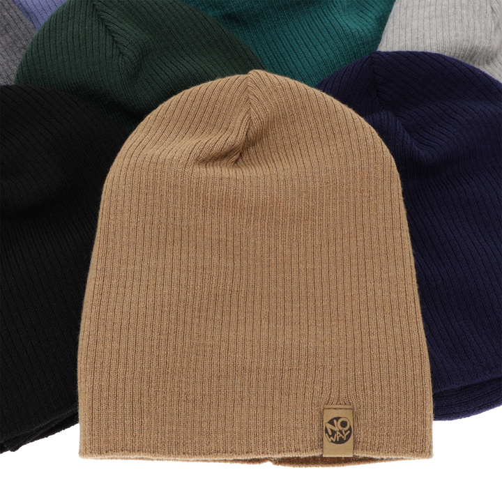 Boy's spring/ autumn set: hat and tube scarf navy blue 100% extra finemerino wool Richi