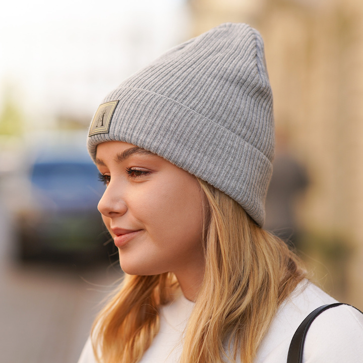 Woman's winter hat grey Eleonora