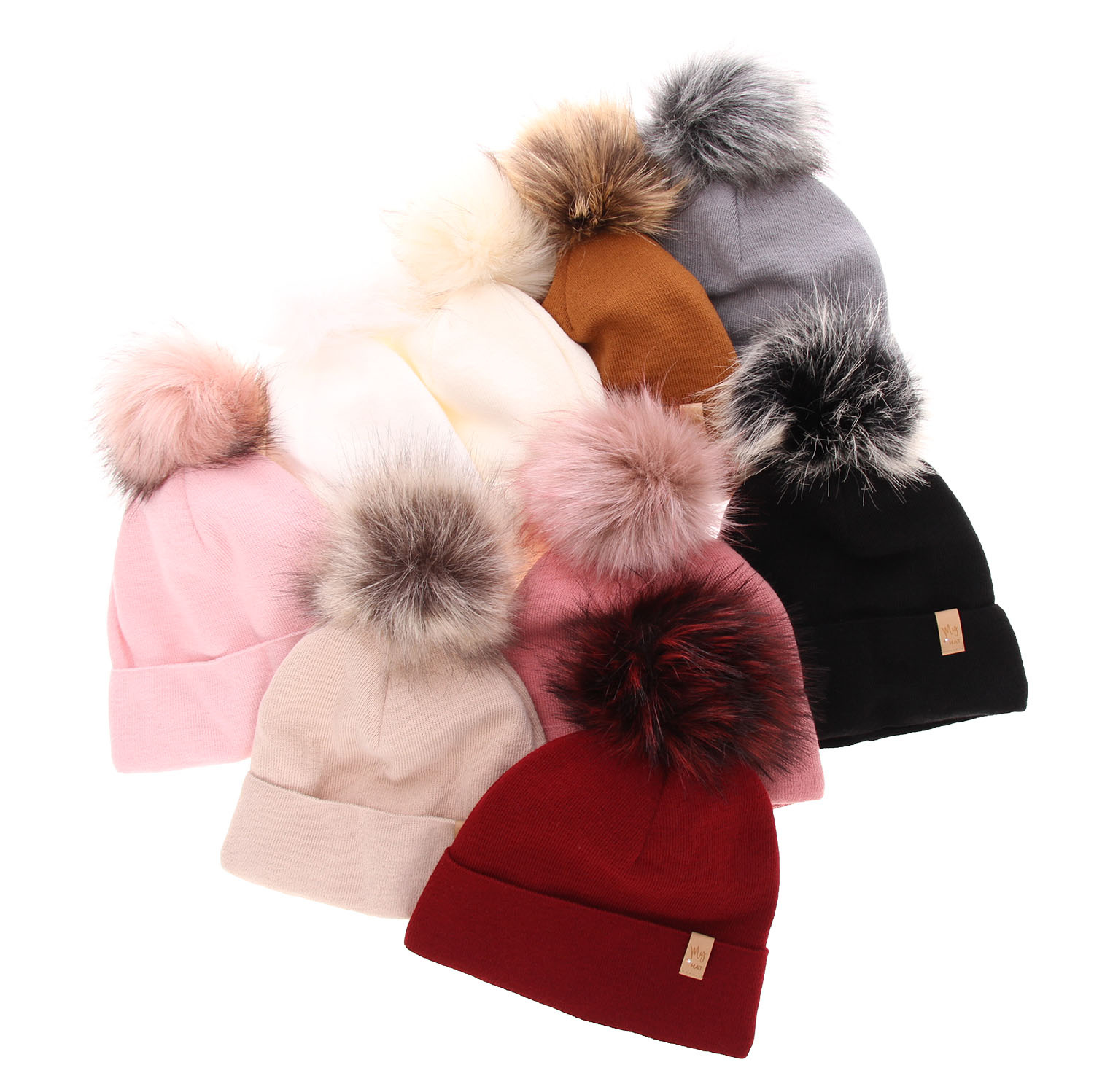 Woman's winter hat pink Kalia