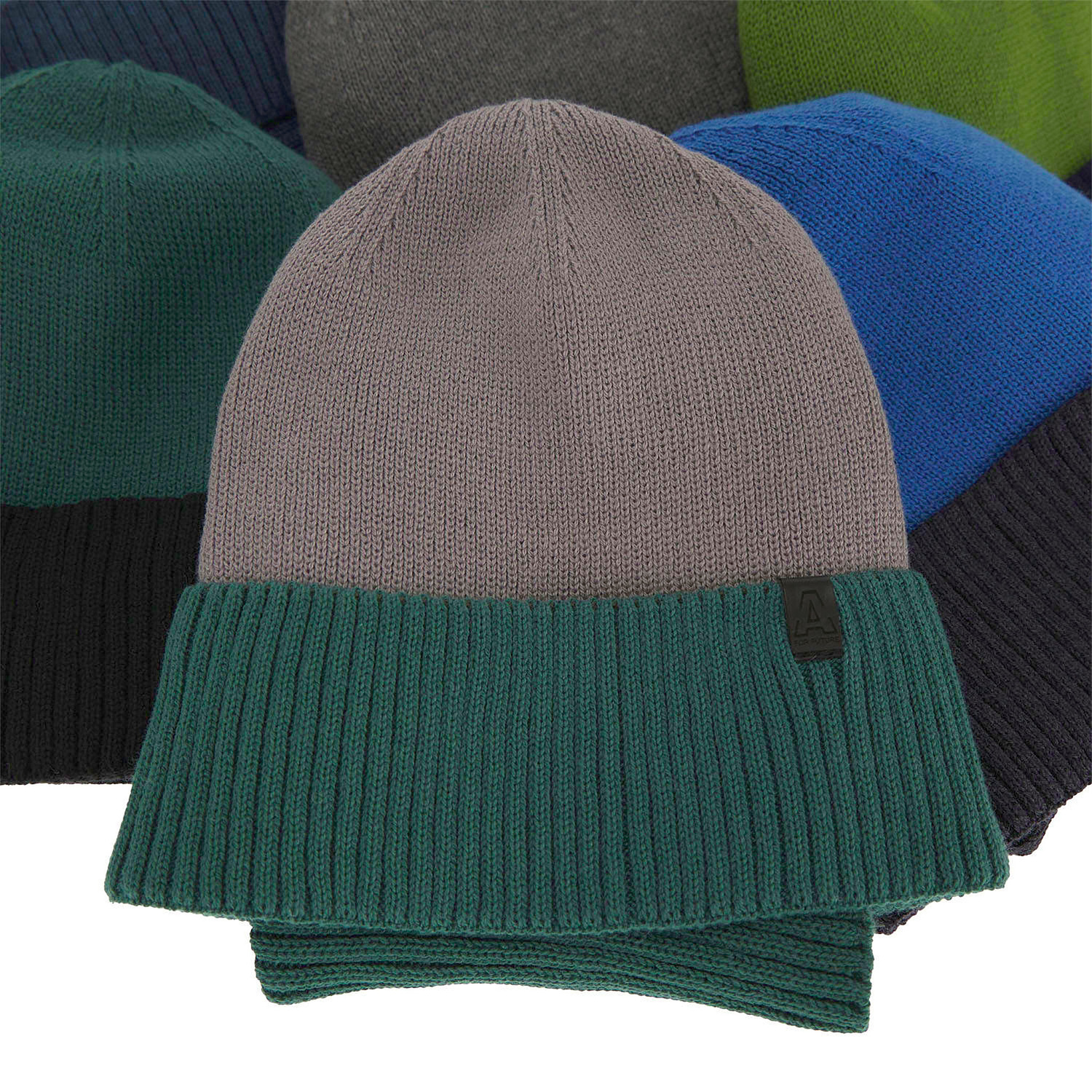 Children's autumn/ spring set: hat and tube scarf, with cotton, orange Tauros