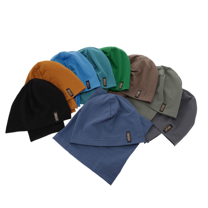 Boy's spring/ autumn set: hat and tube scarf green Hobart