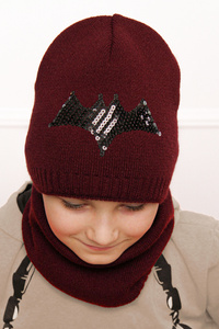 Boy's winter set: hat and tube scarf orange Master