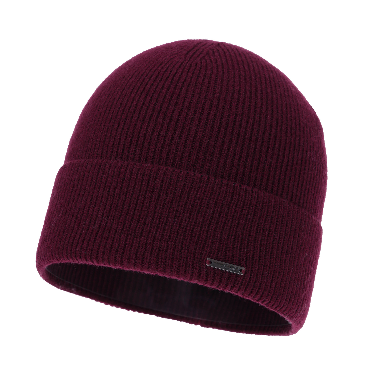 Woman's autumn, winter hat, burgundy, merino wool with cashmere, Sindra