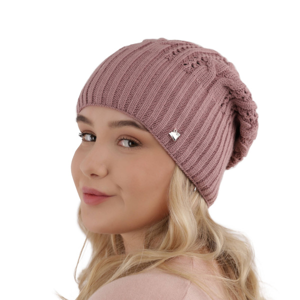 Woman's winter hat pink Sarysa