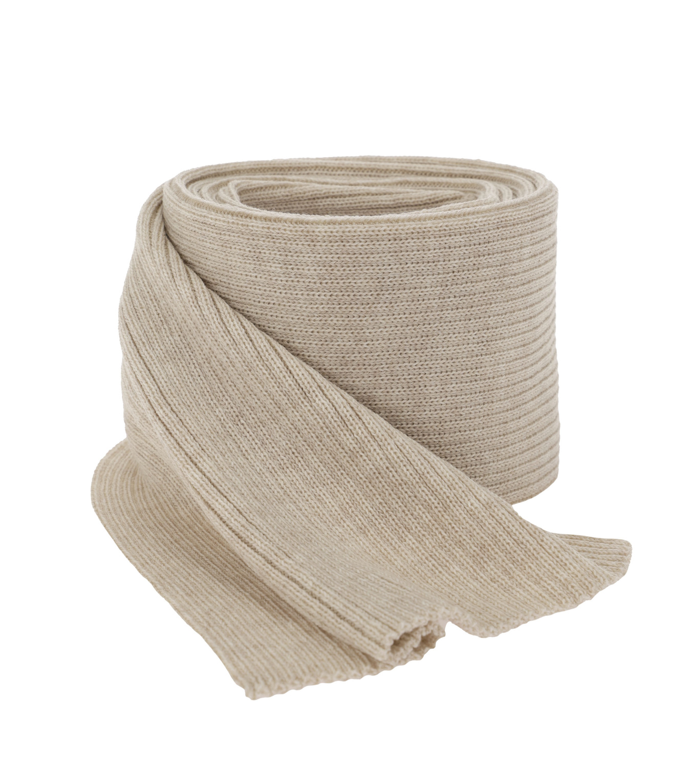 Women's winter scarf beige 100% extra fine merino wool Jessica
