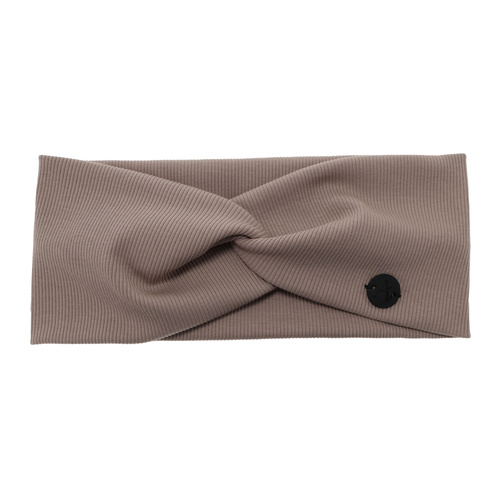 Woman's spring/autumn headband, beige, cotton, Auri